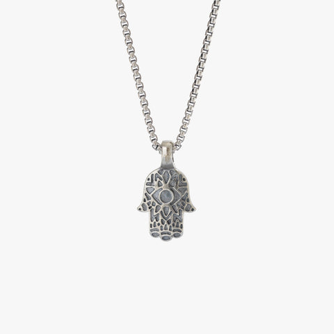 Colar Hamsa de Prata Esterlina