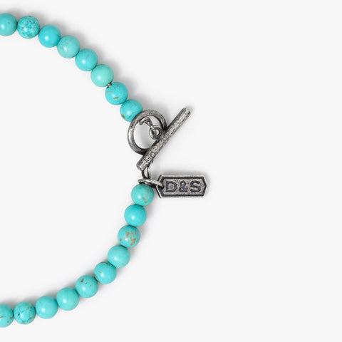 Pulseira de contas turquesa