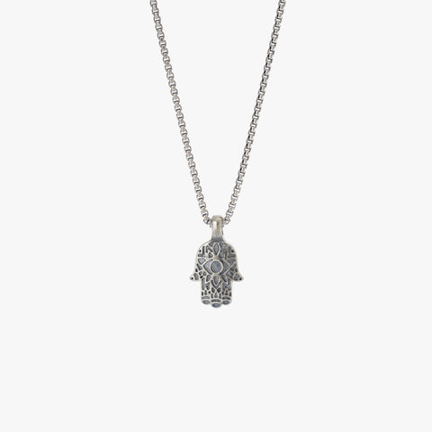 Colar Hamsa de Prata Esterlina
