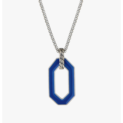 Royal Blue Ovale Necklace