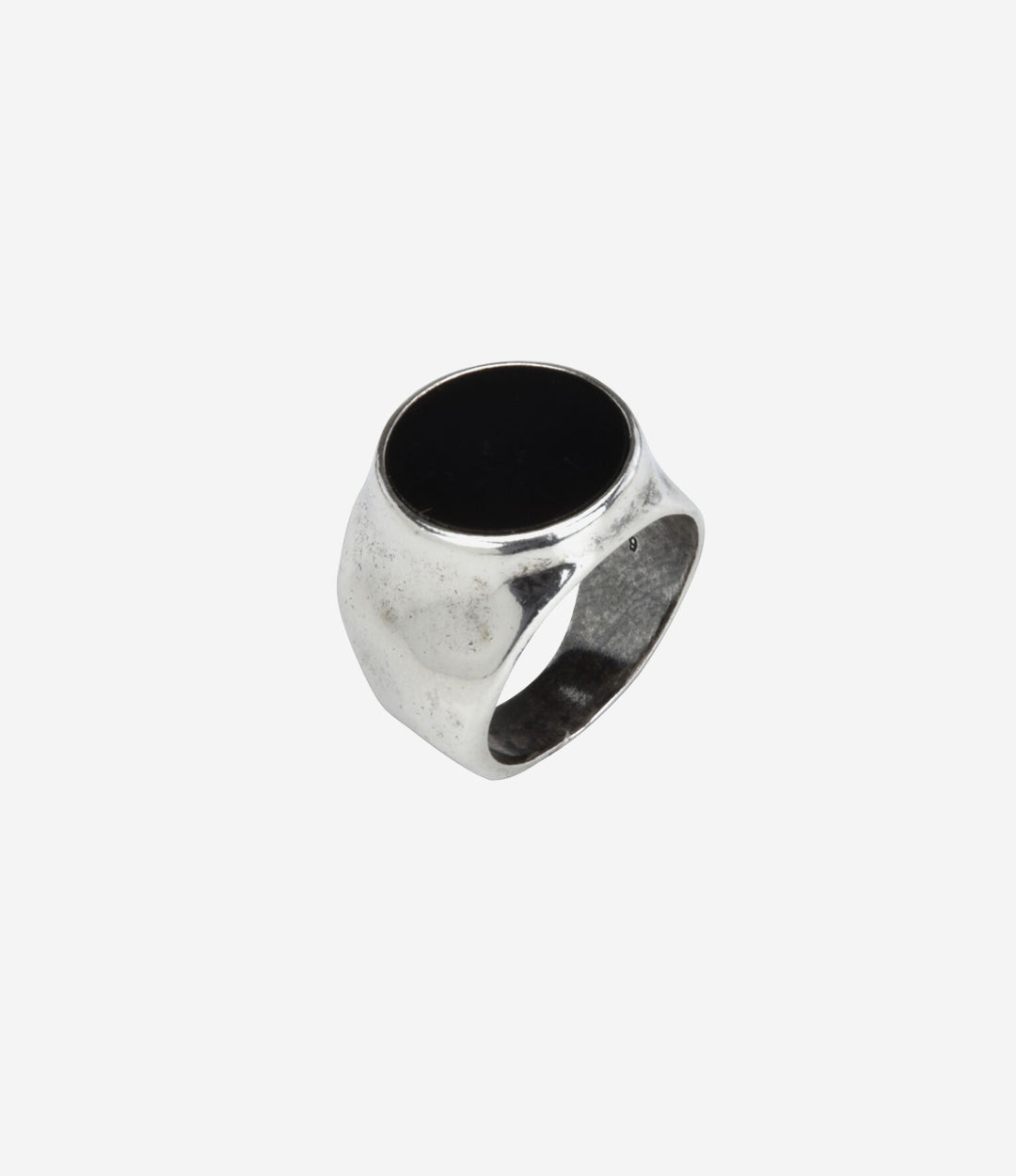 Hammered Silver Signet Ring Mens Signet Ring Sterling -  Sweden