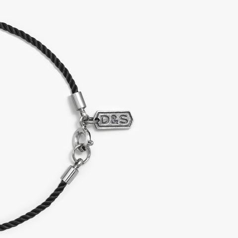 Black Rope Knotted Bracelet