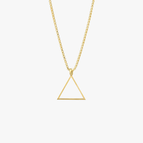 Gold Triangle Necklace