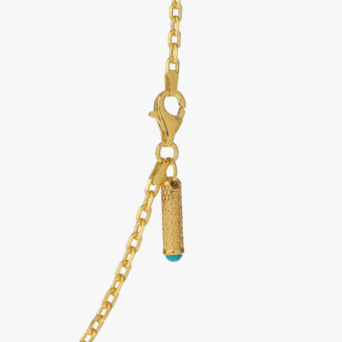 Colar com pingente de moeda de Hércules