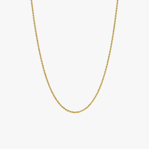 Cadena de cuerda dorada