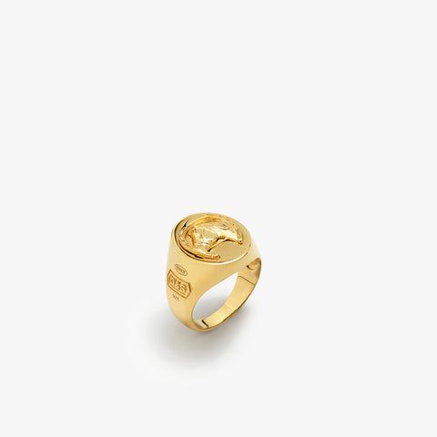 Gold Lucky Horseshoe Ring