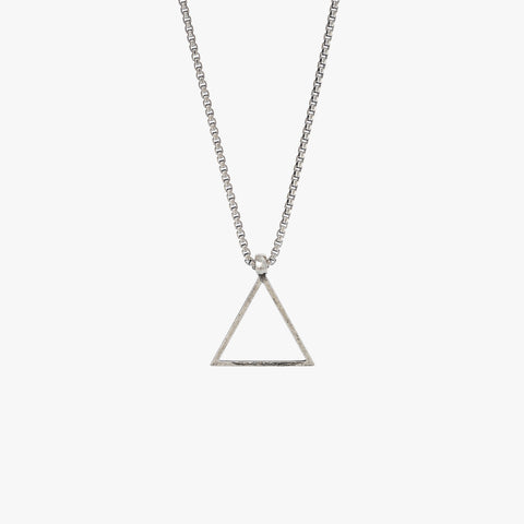 Sterling Silver Triangle Necklace