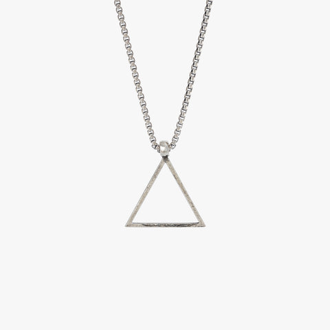 Sterling Silver Triangle Necklace