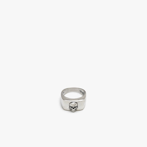Anillo de calavera de plata de ley