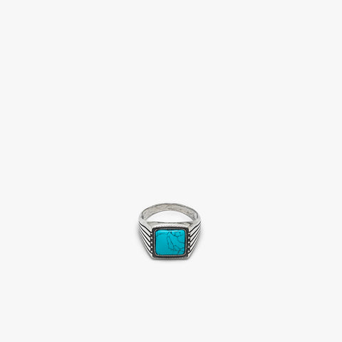 Sterling Silver Easy Rider Ring with Turquoise Stone