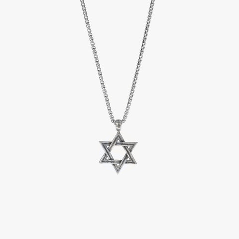 Sterling Silver Star Of David Necklace