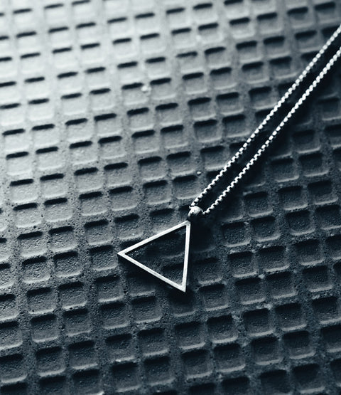 Sterling Silver Triangle Necklace