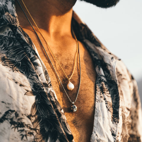 Sterling Silver Skull Necklace
