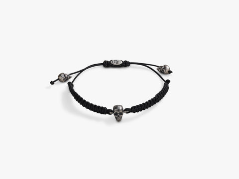 Black Skull Bead Bracelet