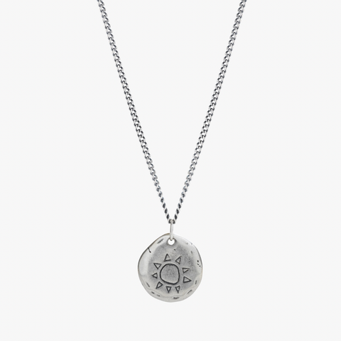 Etched Sun Necklace