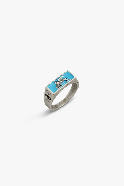 Turquoise Venetian Lion Ring