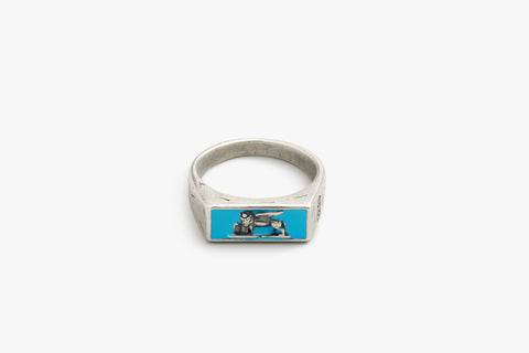 Turquoise Venetian Lion Ring