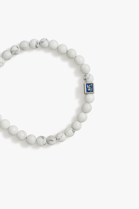 Royal Blue Venetian Lion Bracelet with Howlite Beads