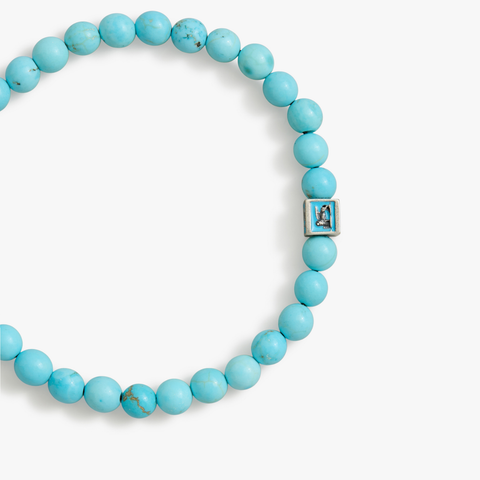 Turquoise Venetian Lion Bracelet with Turquoise Beads