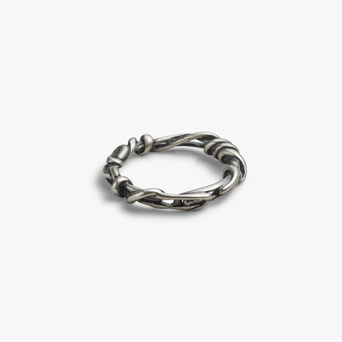 Silver Twisted Wire Ring