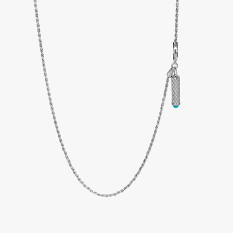 Black Stone Silver Bezel Necklace