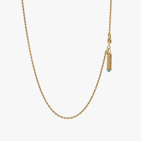 Black Stone Gold Bezel Necklace