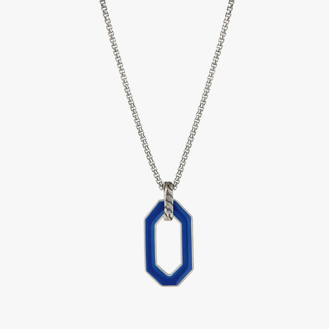 Royal Blue Ovale Necklace