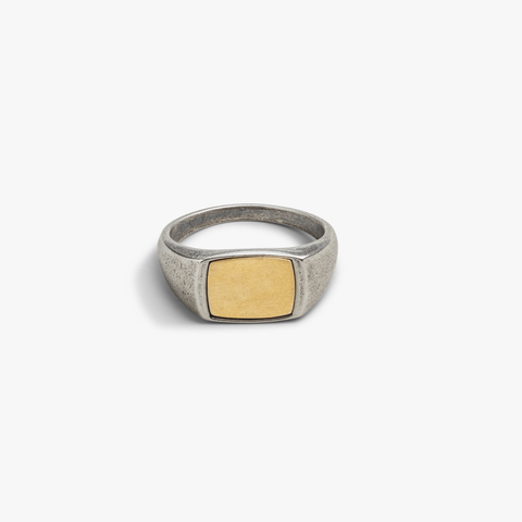 Mixed Metal Signet Ring