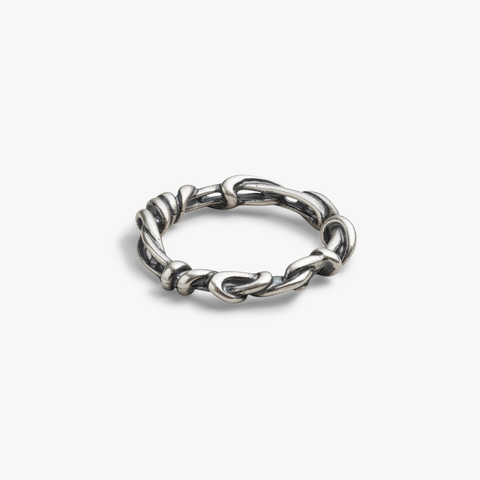 Silver Twisted Wire Ring