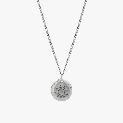 Etched Sun Necklace