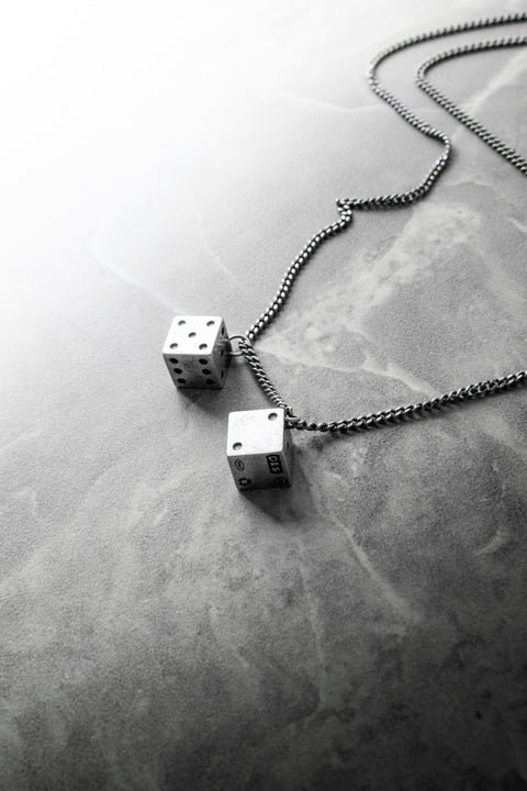 Sterling Silver Lucky Dice Necklace