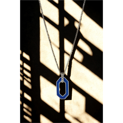 Royal Blue Ovale Necklace