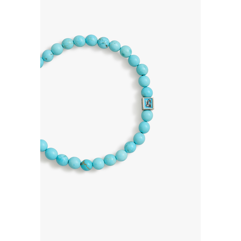 Turquoise Venetian Lion Bracelet with Turquoise Beads