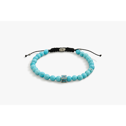 Turquoise Venetian Lion Bracelet with Turquoise Beads