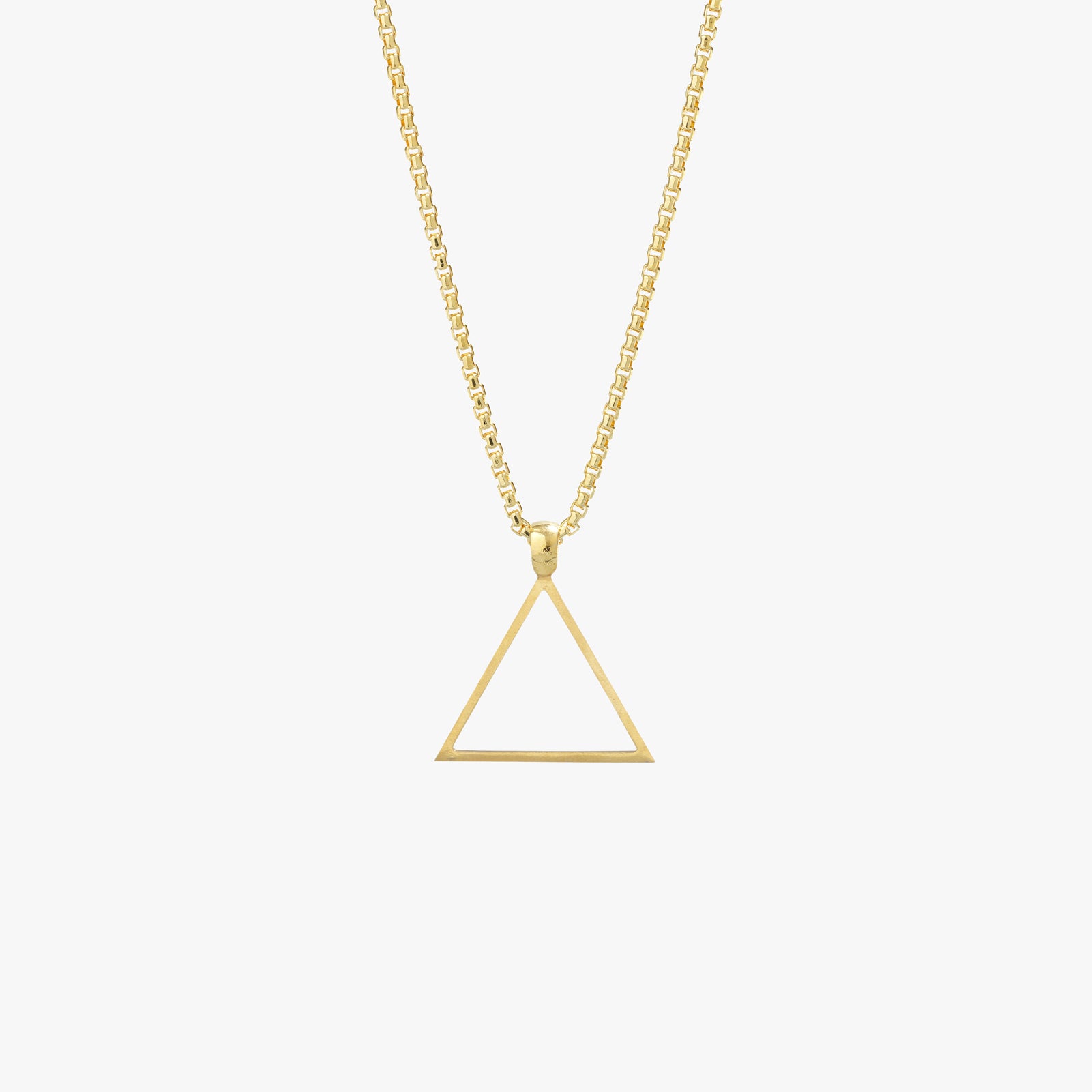 Triangle Necklace 14K Gold (Unique & Beautiful) – Ledodi