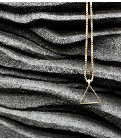 Gold Triangle Necklace