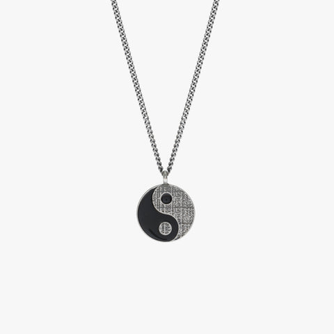 Sterling Silver Frame Pendant Necklace with Black Onyx – Degs & Sal