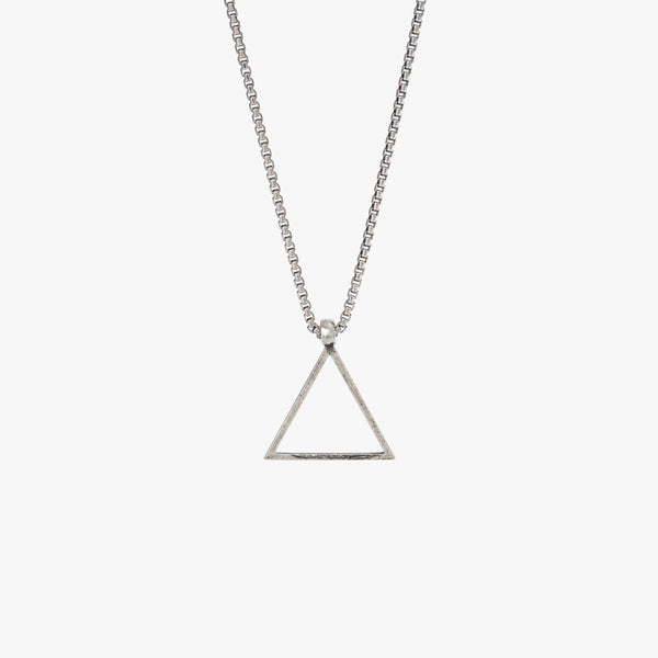 Sterling Silver Triangle Necklace – Degs & Sal