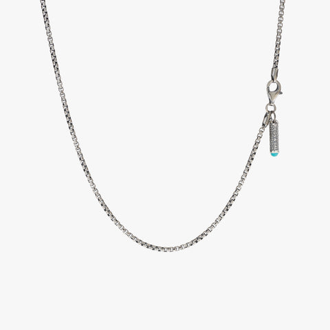 Sterling Silver Black Onyx Stone Necklace