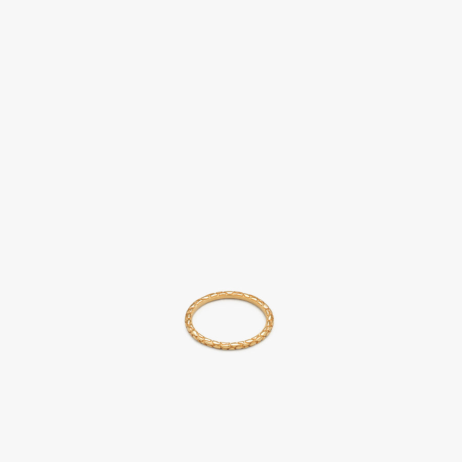 Gold Snake Skin Ring