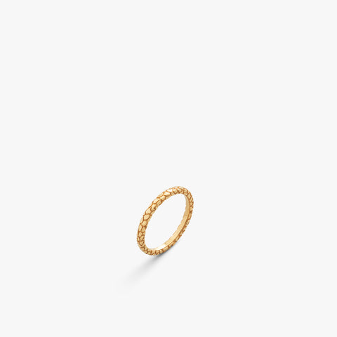 Gold Snake Skin Ring