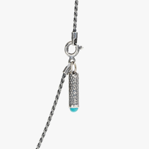 Sterling Silver Gamma Necklace with Turquoise