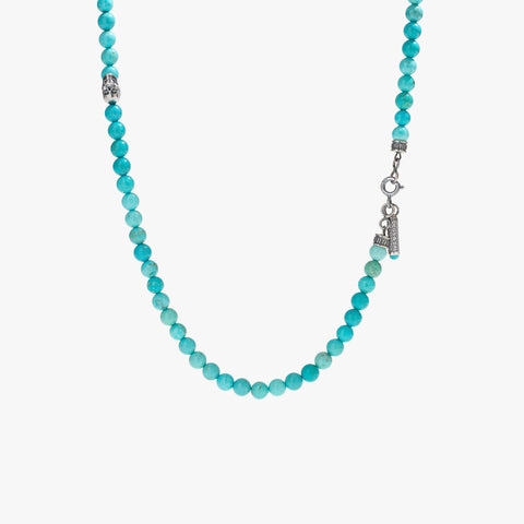 Sterling Silver & Turquoise Beaded Necklace