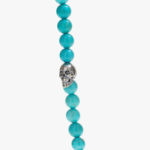 Sterling Silver & Turquoise Beaded Necklace