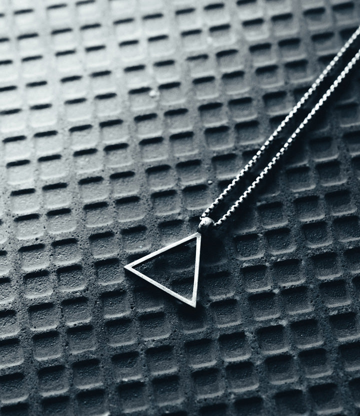 Triangle hot sale necklace pendant