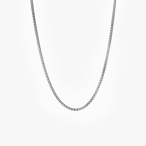 Sterling Silver Box Chain Necklace